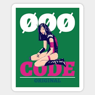 Code Girl Sticker